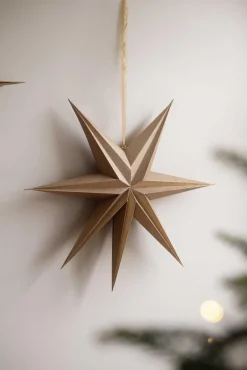 Sale Adventsstjerne Gull Julestjerner