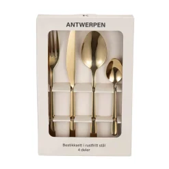 Discount Bestikksett Antwerpen 4pk, gull Bestikk