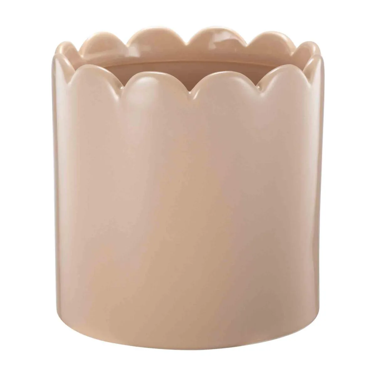 Blomsterpotte Scallop, beige Blomsterpotter Og Pidestaller