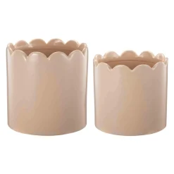Blomsterpotte Scallop, beige Blomsterpotter Og Pidestaller