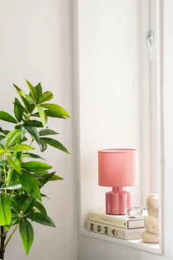 Clearance Bordlampe Flower 25 cm rosa Lamper