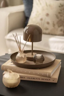 Clearance Bordlampe Napoli oppladbar 24 cm mørk beige Lamper