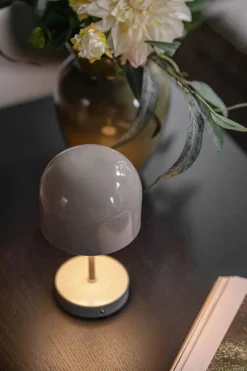 Bordlampe Napoli oppladbar 24 cm beige Lamper