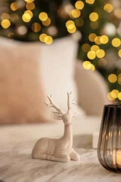 Sale Dådyr liggende 17,5 cm Pynt|Julepynt