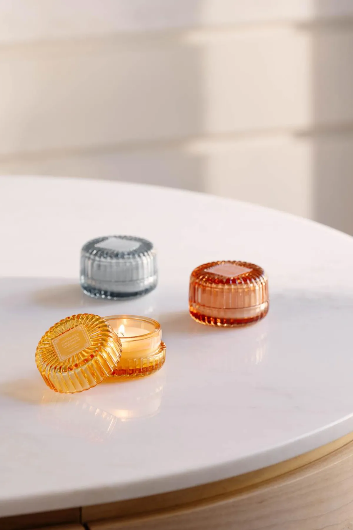 New Duftlys krukke hvit te & ingefær Duftlys