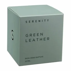 Outlet Duftlys Serenity Green leather Duftlys
