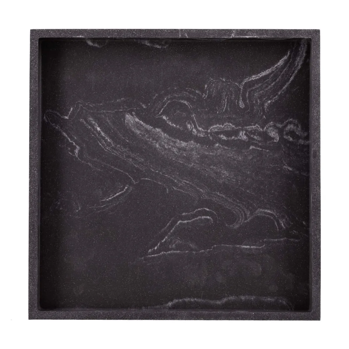 Online Fat marmor sort 25x25cm Baderomsartikler