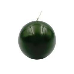 Outlet Festlys lakk kule mørk grønn Kubbelys|Julelys Og Lysestaker