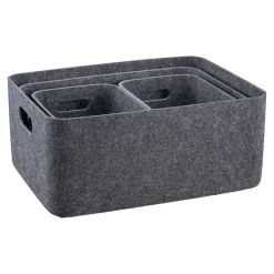 New Filtkurv S/4 mørk grå Oppbevaring Og Kurver