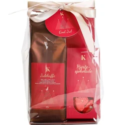 Outlet Gavepakke Julekaffe & hjertesjokolade rød Mat Og Drikke|Julemat Og Godteri