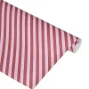 Outlet Gavepapir Stripe, rosa Gaveinnpakking