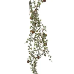 Outlet Girlander sedertre med snø Kunstige Blomster|Juletrær Og Julegrønt