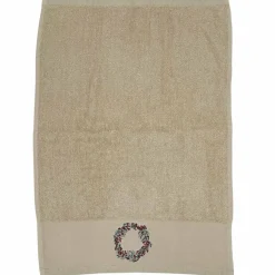Best Gjestehåndkle krans beige Annen Tekstil|Baderomsartikler