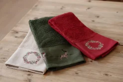 Best Gjestehåndkle krans beige Annen Tekstil|Baderomsartikler