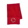 Online Gjestehåndkle krans rød Annen Tekstil|Baderomsartikler