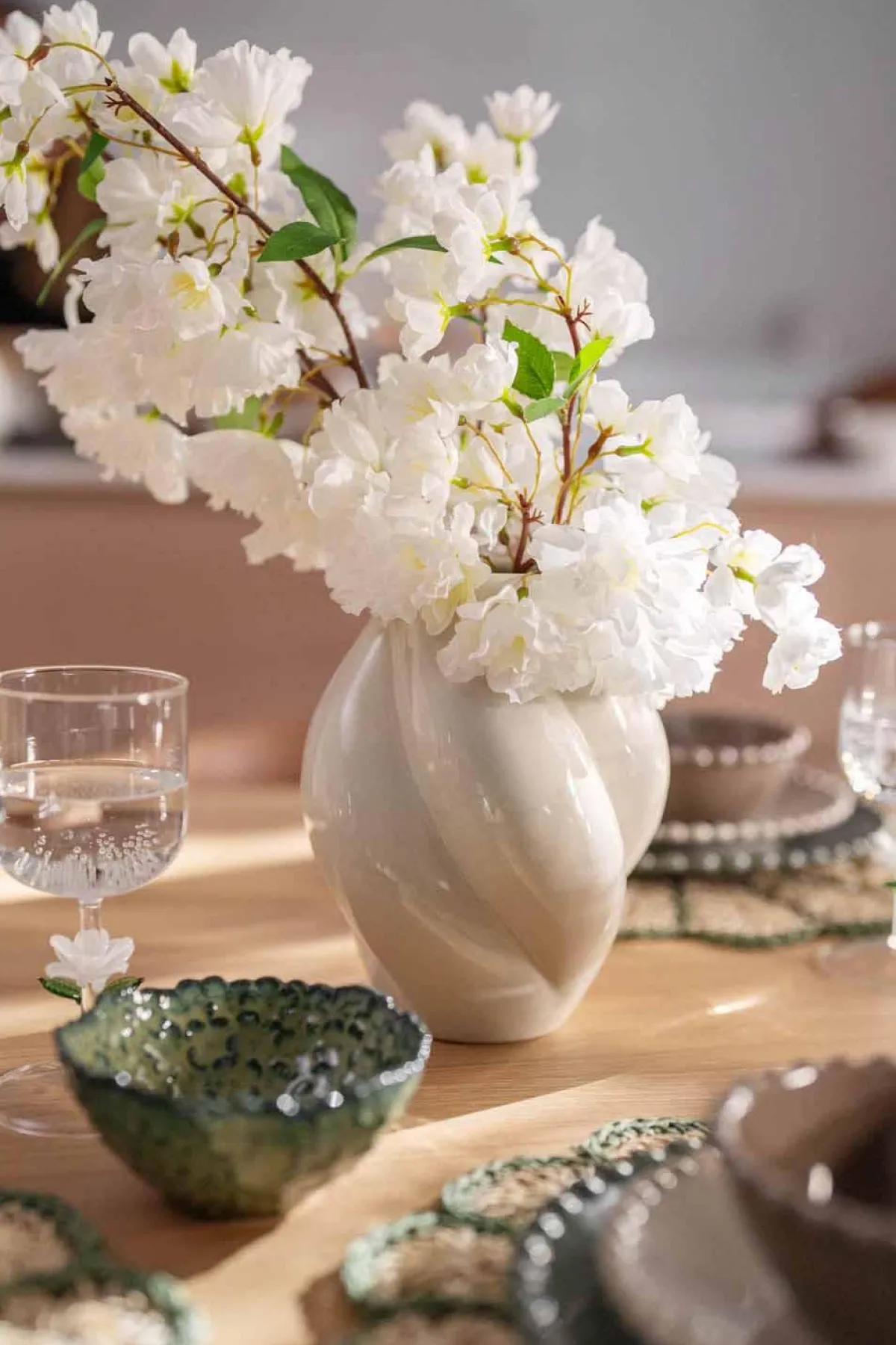 Best Gren Kirsebærblomst H 105 cm Kunstige Blomster