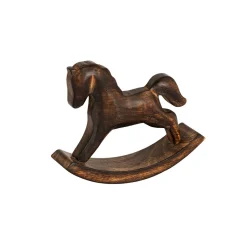 Best Gyngehest i mangotre 12 cm Pynt|Julepynt