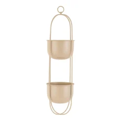 Clearance Hengepotte dobbel 58 cm beige Blomsterpotter Og Pidestaller