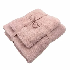 Sale Håndklesett 2 pk rosa Annen Tekstil|Baderomsartikler