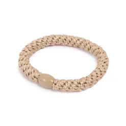 Hårstrikk, glitter, beige, gull Hårstrikk