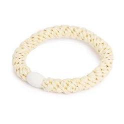 Clearance Hårstrikk Glitter sitron m/lys gul perle Hårstrikk