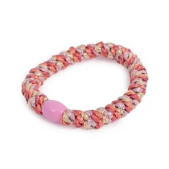 Hot Hårstrikk Tuttifrutti Fuchsia/lavendel/gull/perle Hårstrikk