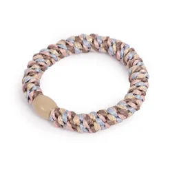 Clearance HårstrikkTuttifrutti grå/rosa/blå m/beige Hårstrikk