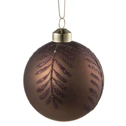 Online Julekule blader brun Julekuler