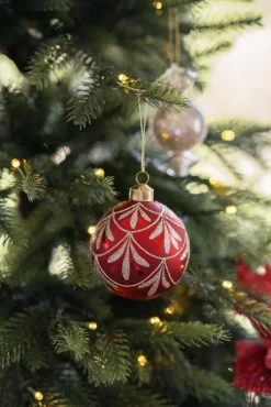 Julekule Dronning rød Julekuler