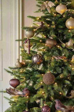 Online Julekule Dråpe rille burgunder Julekuler