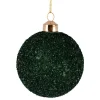 Hot Julekule glitter perle 8cm grønn Julekuler