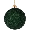 Hot Julekule glitter perle 10cm grønn Julekuler