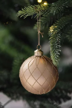 Sale Julekule sparkle gull Julekuler