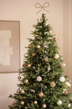 Sale Julekule sparkle hvit Julekuler