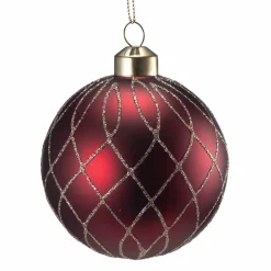 Best Julekule sparkle rød Julekuler