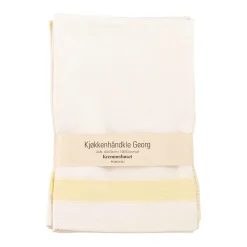 Kjøkkenhåndkle Georg 50x70 sett gul Annen Tekstil|Kjøkkentekstil