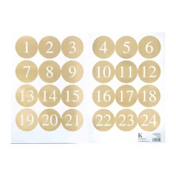 Discount Klistremerker 1-24 Rund Gaveinnpakking