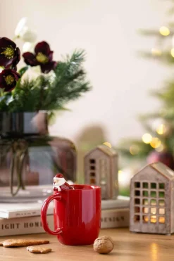 New Kopp med nisse på kanten Krus|Juleservering