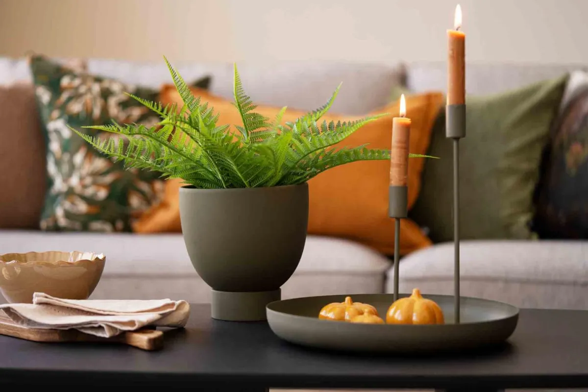 Outlet Kronelys 100% stearin 27,5 cm karamell Kronelys