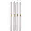 Sale Kronelys Advent 4 pk hvit Kronelys|Julelys Og Lysestaker