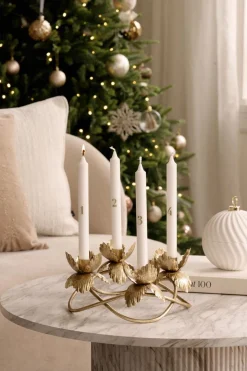 Sale Kronelys Advent 4 pk hvit Kronelys|Julelys Og Lysestaker