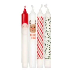 Sale Kronelys jul Nisse mix 4-pk Kronelys|Julelys Og Lysestaker