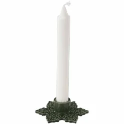 New Kronelysestake Snøflak 2,7 cm grønn Lysestaker|Julelys Og Lysestaker