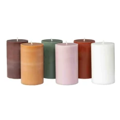 Clearance Kubbelys 100% stearin 10cm hvit Kubbelys