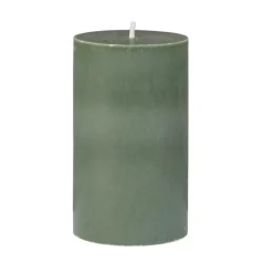 Kubbelys 100% stearin 10cm mørk grønn Kubbelys
