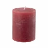 Online Kubbelys Rustikk 9cm rød Kubbelys|Julelys Og Lysestaker
