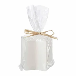 Sale Kubbelys stjerne 7,5cm hvit Kubbelys|Julelys Og Lysestaker