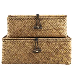 Best Kurv Tage med lokk liten Oppbevaring Og Kurver|Baderomsartikler