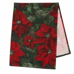 Løper Julestjerne 35x100cm Duker, Spisebrikker, Brikker Og Løpere|Juletekstil