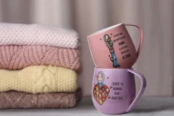 Outlet Lykketegning - Bestemor Krus 40 cl rosa Krus